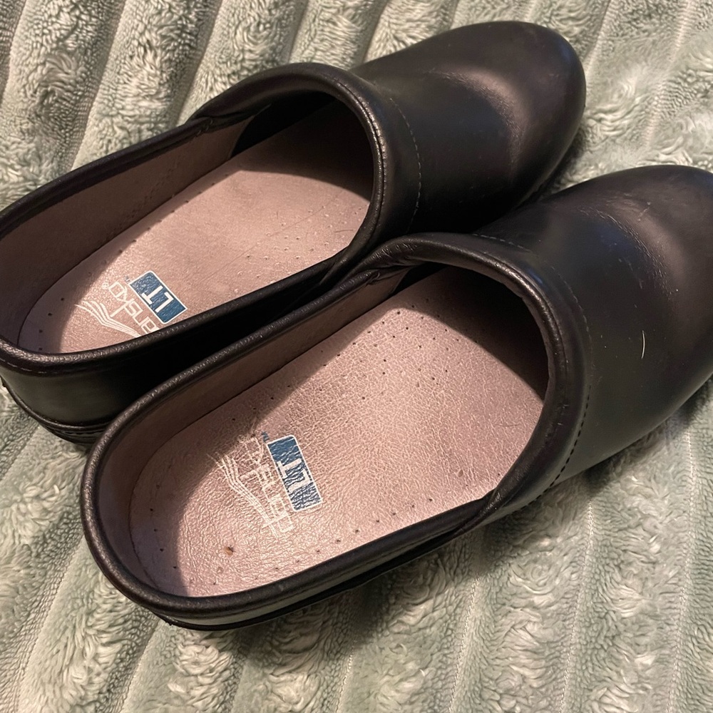 Black Women's Dansko Slip-On Shoes - Picture 2 of 3